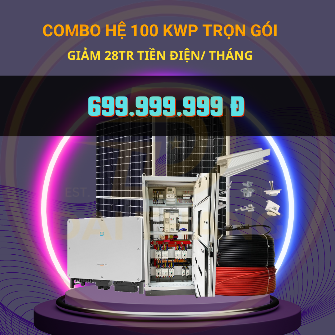 Hệ 100 kwp cho nhà xưởng
